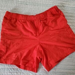 Columbia Women's Vibrant Orange-red Cargo Shorts